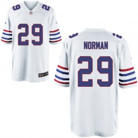 Mens Buffalo Bills Nike White Alternate Game Jersey NORMAN#29
