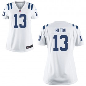 Women's Indianapolis Colts Nike White Game Jersey- HILTON#13