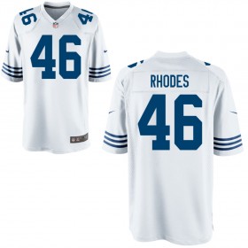 Youth Indianapolis Colts Nike White Alternate Game Jersey RHODES#46