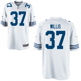 Youth Indianapolis Colts Nike White Alternate Game Jersey WILLIS#37