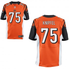 Men's Cincinnati Bengals Nike Orange Elite Jersey KNIPFEL#75