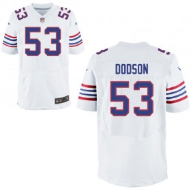 Mens Buffalo Bills Nike White Alternate Elite Jersey DODSON#53