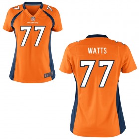 Women's Denver Broncos Nike Orange Game Jersey WATTS#77