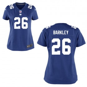 Women's New York Giants Nike Royal Blue Game Jersey BARKLEY#26