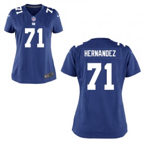 Women's New York Giants Nike Royal Blue Game Jersey HERNANDEZ#71