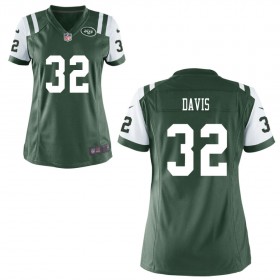 Women's New York Jets Nike Green Game Jersey DAVIS#32
