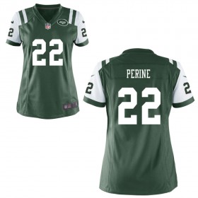 Women's New York Jets Nike Green Game Jersey PERINE#22