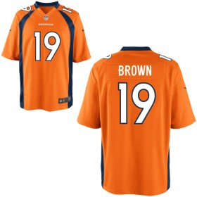 Youth Denver Broncos Nike Orange Game Jersey BROWN#19