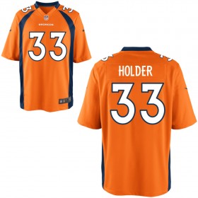 Youth Denver Broncos Nike Orange Game Jersey HOLDER#33