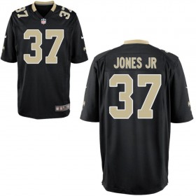 Youth New Orleans Saints Nike Black Game Jersey JONES JR#37