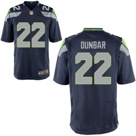 Youth Seattle Seahawks Nike College Navy Game Jersey DUNBAR#22