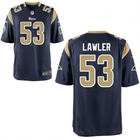 Youth Los Angeles Rams Nike Navy Game Jersey LAWLER#53