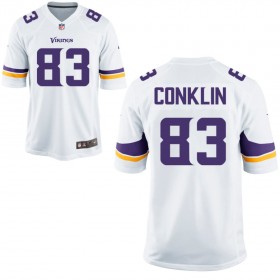 Nike Men's Minnesota Vikings White Game Jersey CONKLIN#83