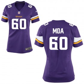 Women's Minnesota Vikings Nike Purple Game Jersey MOA#60