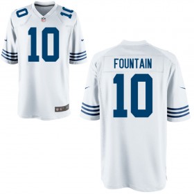 Men's Indianapolis Colts Nike Royal Throwback Game Jersey FOUNTAIN#10
