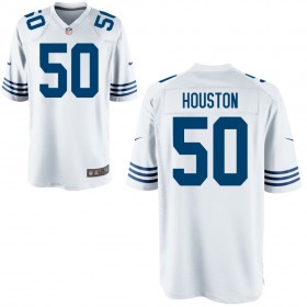 Men's Indianapolis Colts Nike Royal Throwback Game Jersey HOUSTON#50