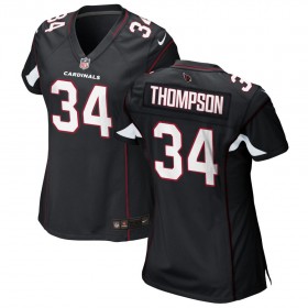 Women's Arizona Cardinals Nike Black Game Jersey THOMPSON#34