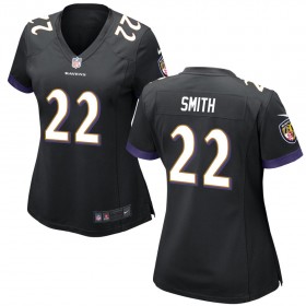Women's Baltimore Ravens Nike Black Game Jersey SMITH#22