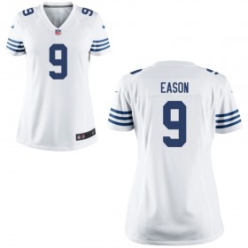 Women's Indianapolis Colts Nike White Game Jersey EASON#9