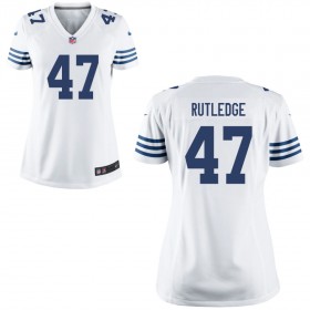 Women's Indianapolis Colts Nike White Game Jersey RUTLEDGE#47