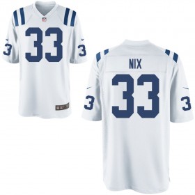 Youth Indianapolis Colts Nike White Game Jersey NIX#33