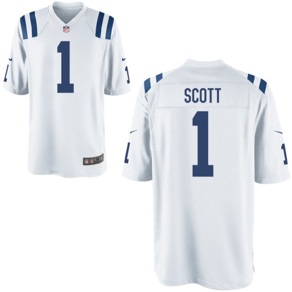 Youth Indianapolis Colts Nike White Game Jersey SCOTT#1