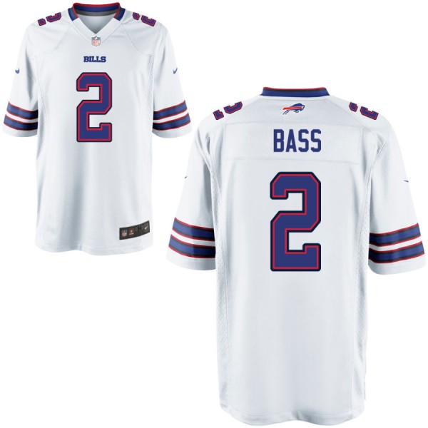 Nike Men's Buffalo Bills Game White Jersey BASS#2