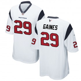 Nike Men's Houston Texans Game White Jersey GAINES#29