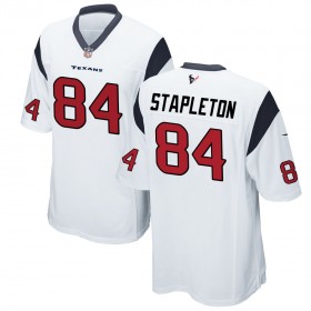 Nike Men's Houston Texans Game White Jersey STAPLETON#84