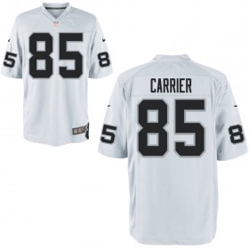 Nike Men's Las Vegas Raiders Game White Jersey CARRIER#85