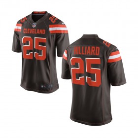 Youth Cleveland Browns Nike Brown Game Jersey HILLIARD#25