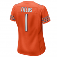 Women's Chicago Bears Nike Orange Game Jersey Justin Fields#1